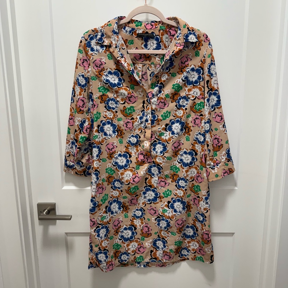 Banana Republic Multicolor Floral Dress